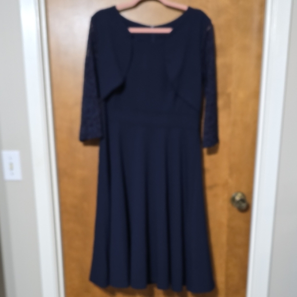Miusol Dresses & Skirts - Miusol Dark Blue Long Sleeve Dress